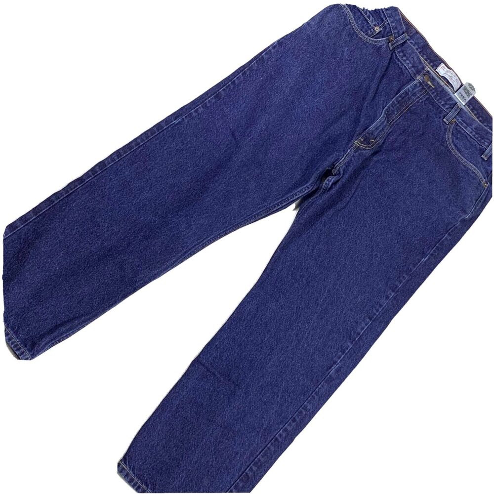 Levi Strauss Jeans Signature Mens 42 x 30 Regular Fit Denim Straight Leg